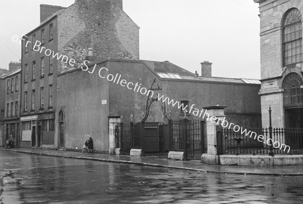 FRANCISCAN CHURCH LIBERTY STREET ( BROAD LANE ) TO BE DEMOLISHED  BROAD LANE SHOWING CHURCH AND HOUSES TO BE DEMOLISHED